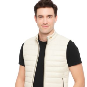 NEW White Genuine Leather Vest
