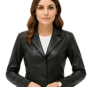 Women's Black Genuine Lamb Leather Jacket